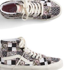Vans high top quilted patter new no box